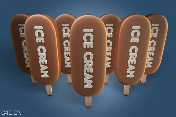C4D跳舞的雪糕动画工程（C4D/AE）Animate a Dancing Ice Cream Bar