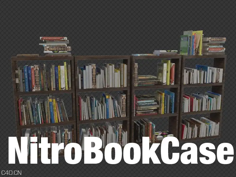 C4D书本任意放置书架插件+使用教程 Nitro4D NitroBookCase v1.00 R12-R17 Win/Mac - C4D之家 - 未标题-1.jpg