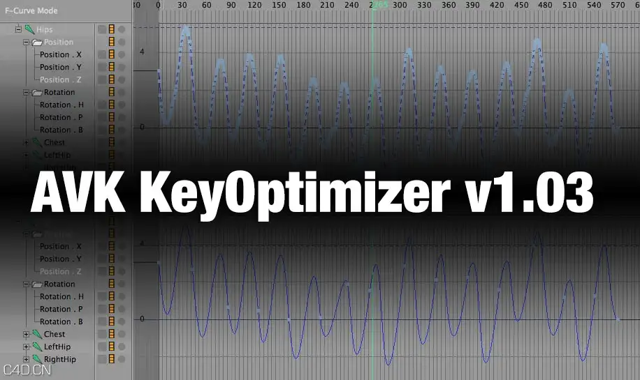 C4D关键帧优化插件 AVK KeyOptimizer v1.03 R12-R15 Win