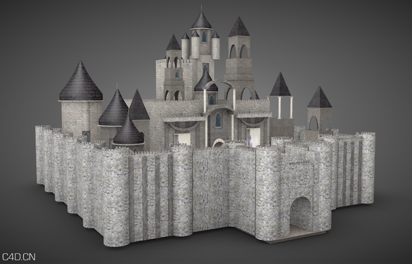石头城堡C4D模型 Castle - C4D之家 - cinema4d_ 2016-01-18 15.32.52.jpg