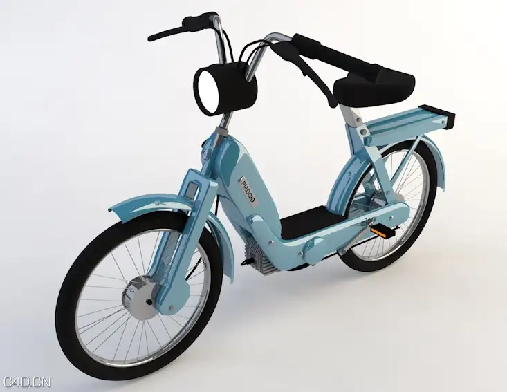 电动自行车C4D模型 Electric bicycle