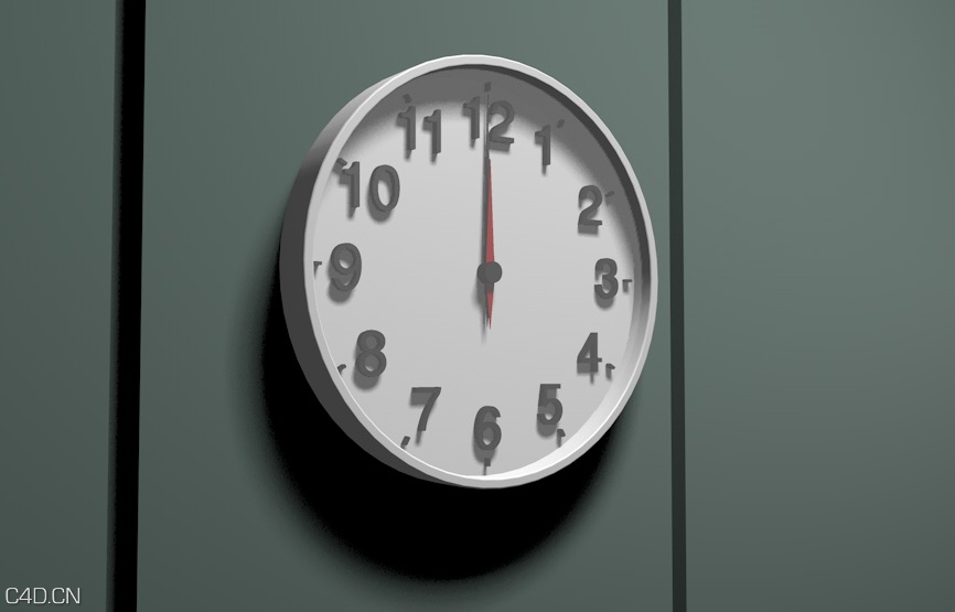 壁挂钟表C4D模型 Clock 3d model - C4D之家 - cinema4d_ 2016-01-19 23.03.31.jpg