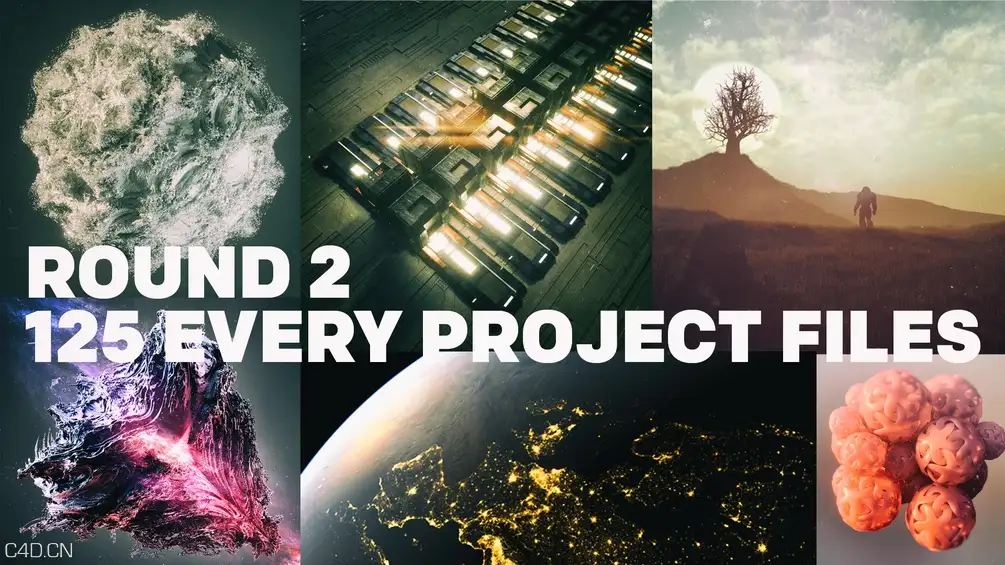 125个C4D实用工程合集（2）125 Everydays/ Their Project Files - Round 2 - C4D之家 - Dailies_Cover_ART_01.jpg
