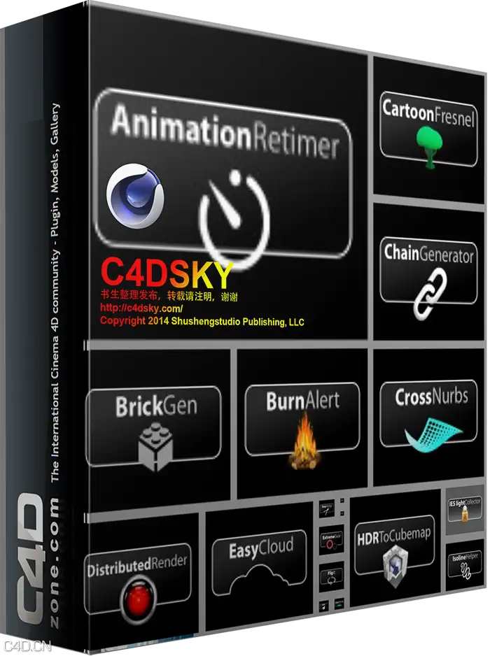 C4D插件合集2+使用教程C4Dzone plugins Complete collection - C4D之家 - C4DZone Cinema 4D plugin Complete Collection.png