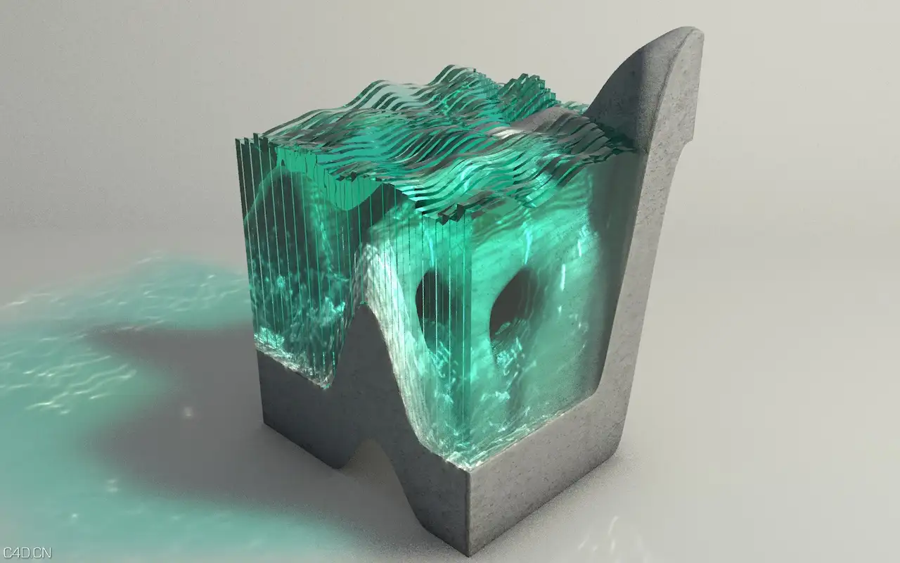 C4D创建玻璃雕塑创意效果大型视频教程 Creating Glass Sculptures In Cinema 4D
