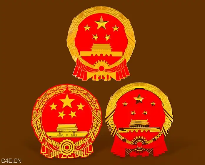 3个高精度三维国徽模型 - C4D之家 - cinema4d_ 2016-01-21 18.33.47.jpg
