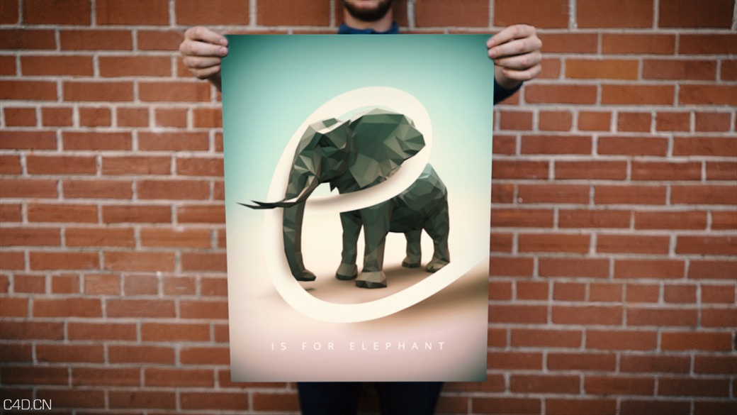 C4D+PS制作低多边形海报效果教程 Creating a Low Poly Poster in C4D and PS - C4D之家 - 2384-render_1040.jpg