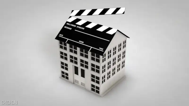 一些有趣的卡通建筑C4D模型 Cartoon architecture - C4D之家 - ban.jpg
