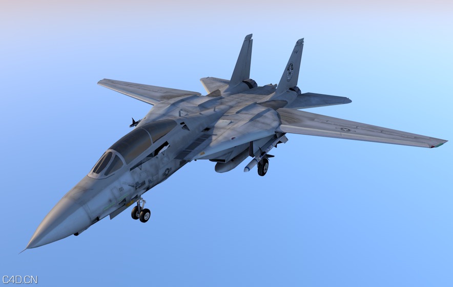 美国海军雄猫F-14战斗机 Grumman F-14 Tomcat - C4D之家 - cinema4d_ 2016-01-28 18.22.07.jpg