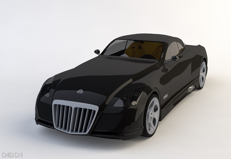 迈巴赫黑色汽车C4D模型 Maybach Exelero 3d model - C4D之家 - cinema4d_ 2016-01-28 21.22.09.jpg