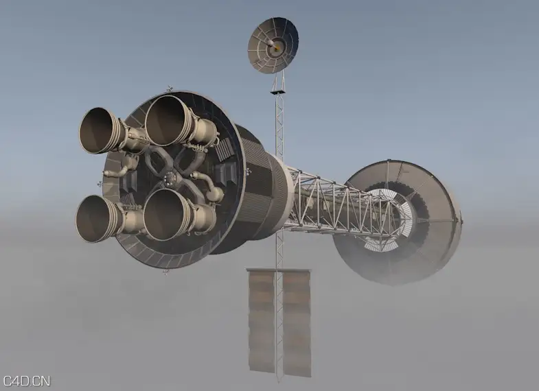太空卫星C4D模型 Mission To Mars2 3d model