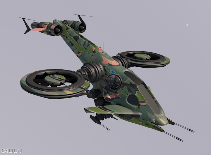 mrx22侦察飞行器C4D模型 MRX22 Recon Flyer - C4D之家 - cinema4d_ 2016-01-28 22.45.27.jpg
