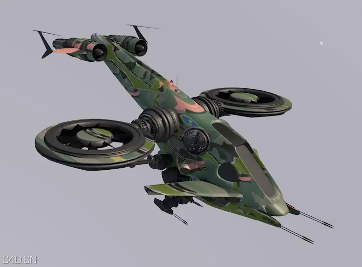 mrx22侦察飞行器C4D模型 MRX22 Recon Flyer - C4D之家 - cinema4d_ 2016-01-28 22.45.27.jpg