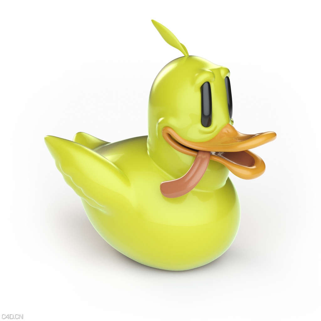 C4D卡通橡皮鸭子的建模视频教程 Model And Sculpt A Rubber Duck In Cinema 4D