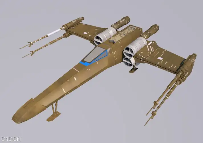 星球大战:X-翼战机C4D模型 STAR WARS: X-Wing
