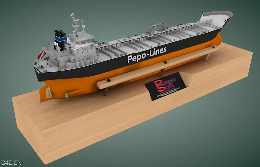 轮船、油轮C4D模型 Tanker Vessel 3d model - C4D之家 - cinema4d_ 2016-02-05 18.15.34.jpg