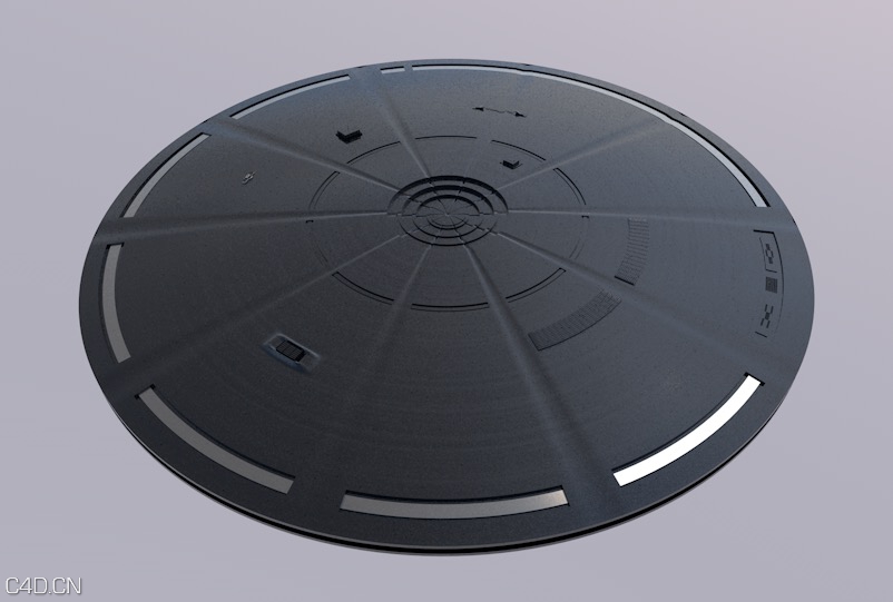 UFO飞船C4D模型 U.F.O. 3d model - C4D之家 - cinema4d_ 2016-02-05 20.45.34.jpg