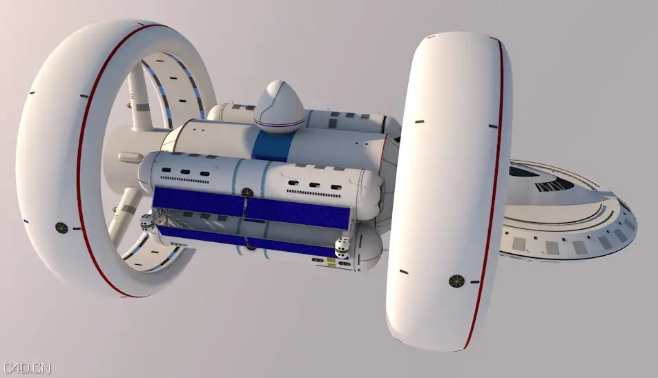 美国航空航天局太空飞船C4D模型 NASA Warp Ship - C4D之家 - cinema4d_ 2016-02-05 21.14.49.jpg