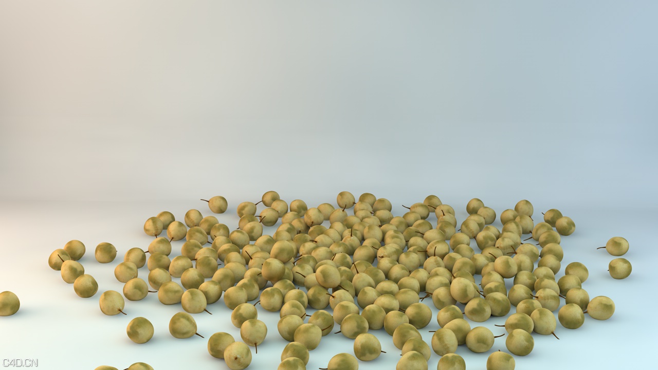 C4D模型文件鸭梨_ 真实模型