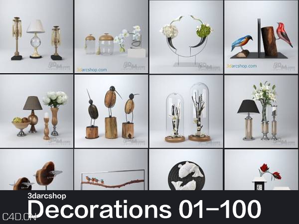 100个室内装饰摆件3D模型合集 3darcshop – Decorations 01-100 - C4D之家 - 3darcshop-Decorations-01-100.jpg