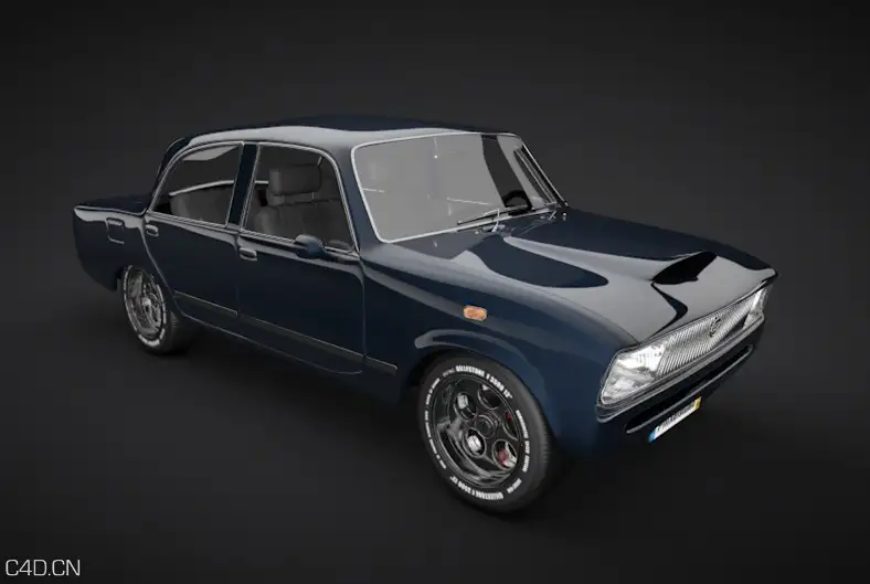 老式菲亚特（FIAT）轿车C4D模型Classic Car C4D 3D Model - C4D之家 - cinema4d_ 2016-03-03 16.11.57.jpg