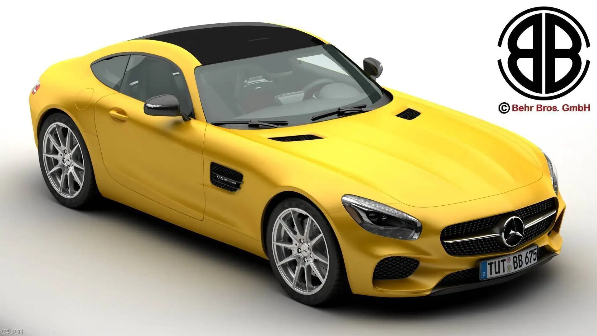 奔驰梅塞德斯汽车3D模型 CGTrader 3D MODELS – Mercedes AMG GT3 2016