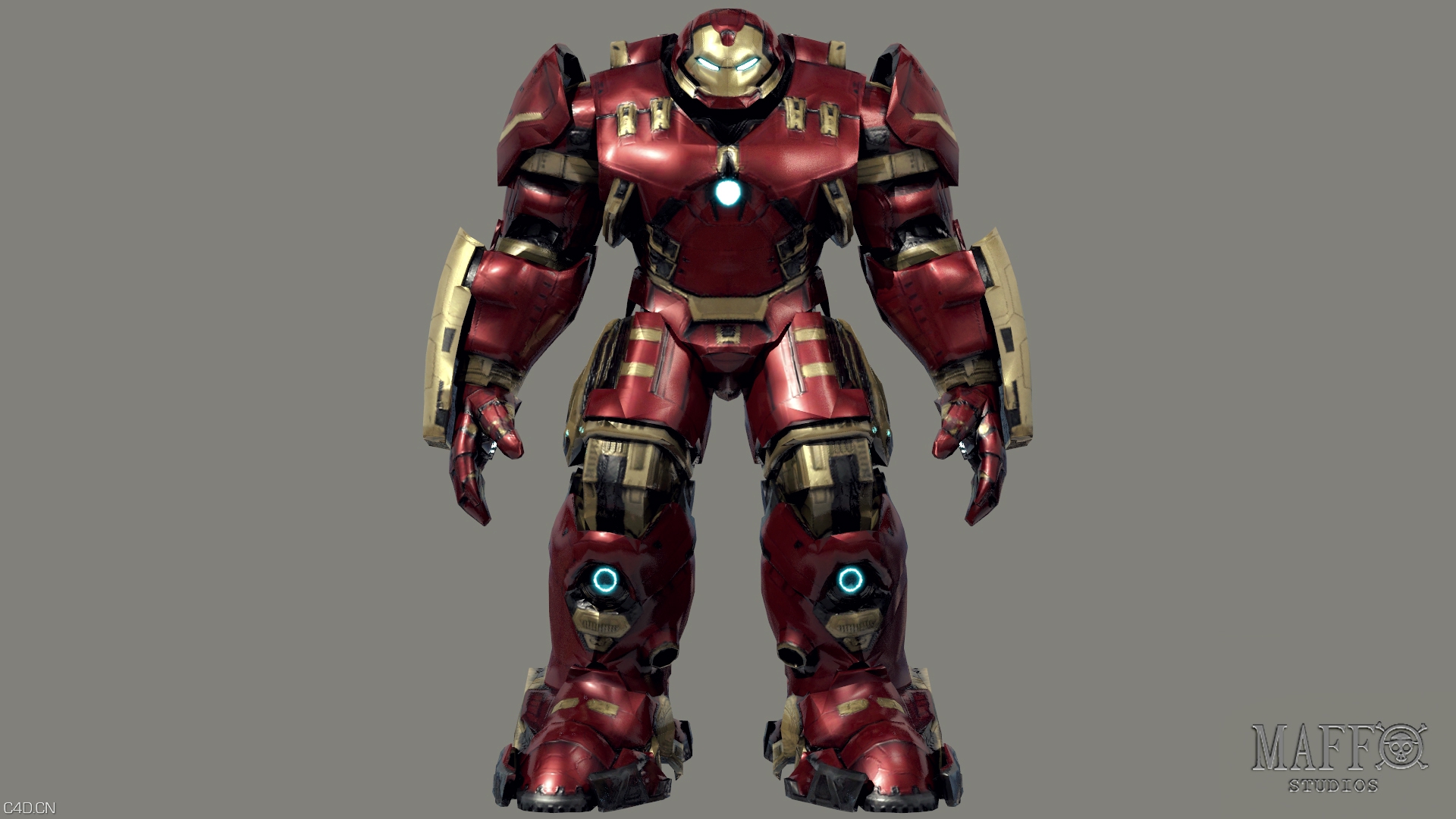 钢铁侠反浩克装甲3D模型 Iron Man Mark 44 – Hulkbuster Armor
