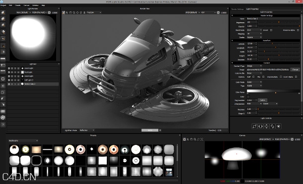 三维渲染室内摄影棚灯光HDR环境软件 Lightmap HDR Light Studio v5.3 - C4D之家 - 150514_HDRLightStudio5_Presets.jpg
