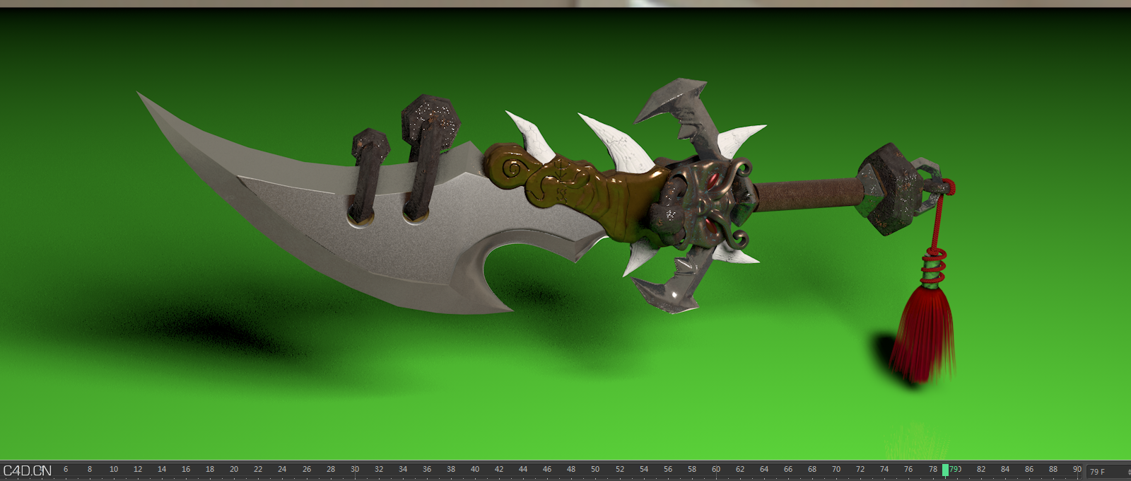 电脑出照片要几个小时，所以就偷懒了—截图 - C4D之家 - 庖丁斧