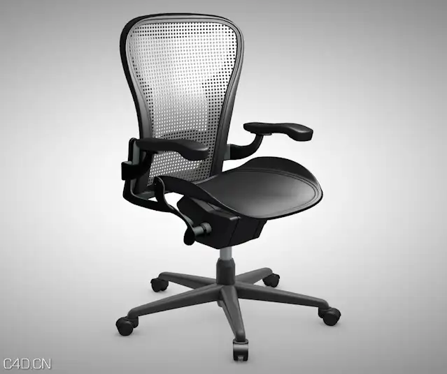 时尚办公椅C4D模型 Office chair 3d model - C4D之家 - cinema4d_ 2016-03-16 21.46.37.jpg