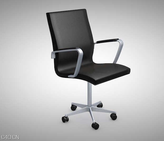 黑色转椅 办公椅 转轮椅C4D模型 Office chair 3D model - C4D之家 - cinema4d_ 2016-03-16 22.42.48.jpg