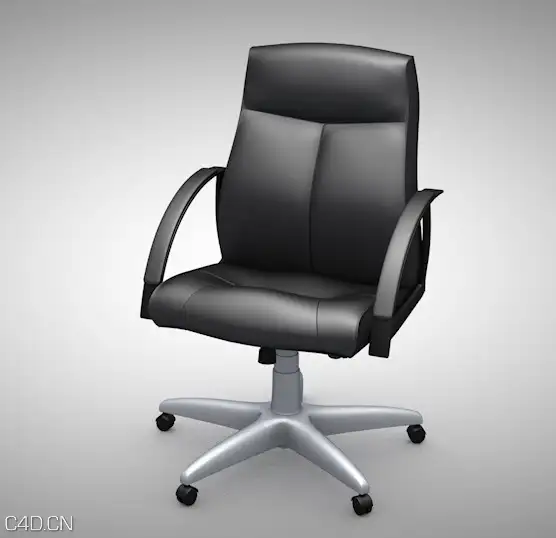 老板椅 办公椅 黑色转椅C4D模型 Office chair 3D model - C4D之家 - cinema4d_ 2016-03-16 23.19.13.jpg