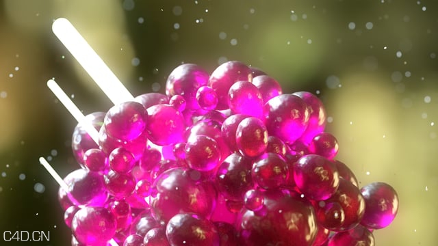 在C4D使用GSG HDRI和Octane渲染器渲染SSS透明的果冻材质效果