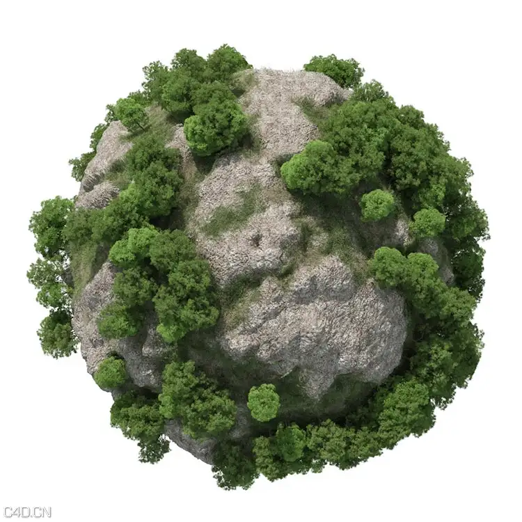 C4D森林植物岩石插件Forester Creating全套视频教程