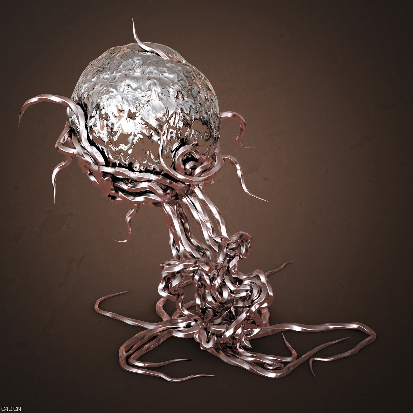 C4D粒子插件热门教程：X-Particles Avoidance in Cinema 4D - C4D之家 - MetalPlant1-1.jpg