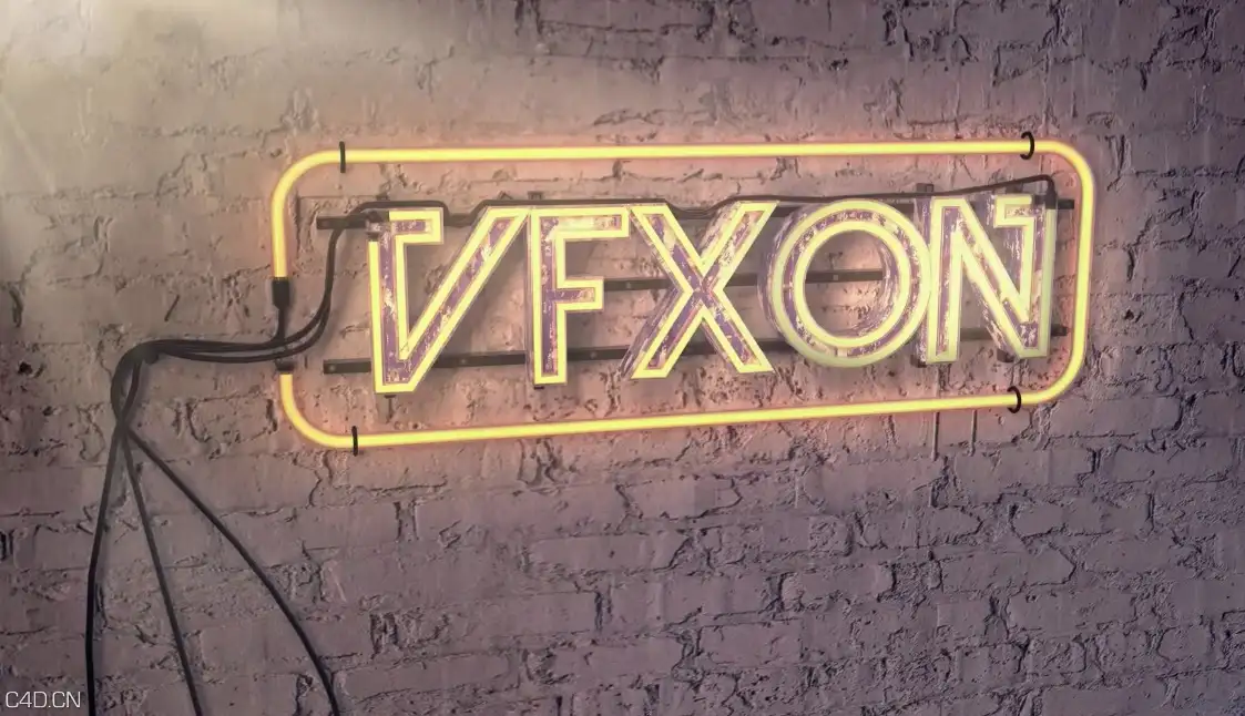 C4D+AE制作霓虹灯视频教程 After Effects / Cinema 4D Neon Sign Tutorial