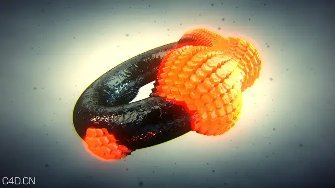 C4D粒子插件X-Particles粒子模拟物体Mograph变形动画教程 Noisy Extruder