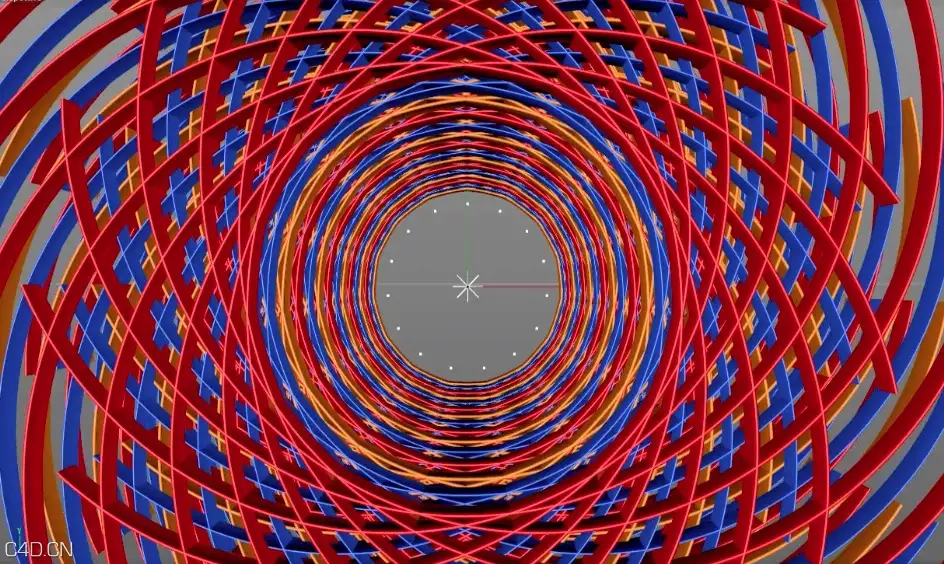 C4D运动图形教程：制作克隆制作编织的隧道旋转动画教程 - C4D之家 - cinema4d_ 2016-03-28 15.25.08.jpg