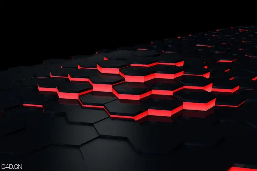 C4D六角地裂动画工程文件 hex floor rig - C4D之家 - cinema4d_ 2016-03-31 20.45.10.jpg