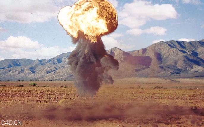 C4D利用TFD插件制作原子弹爆炸特效工程文件