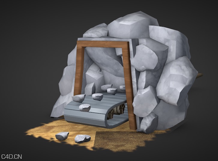 矿石开采运输卡通场景C4D模型 Mining and transport cartoon scene - C4D之家 - cinema4d_ 2016-04-04 13.06.48.jpg
