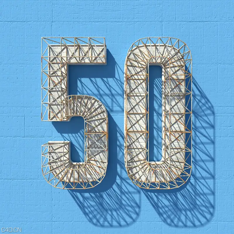 国外一组使用ps/ai/c4d制作的创意文字作品 - C4D之家 - 1458369953228-2.jpg