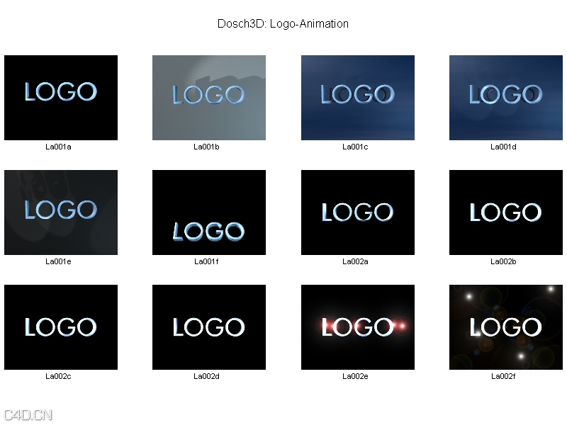 C4D LOGO动画工程文件 DOSCH 3D Logo Animations Full C4D/3DS/OBJ/LWS/LWO - C4D之家 - D3D-LA-1.jpg