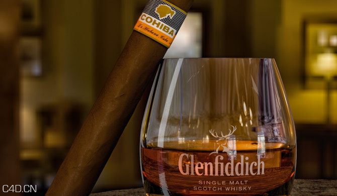 Whisky and Cigar for C4D - C4D之家 - Whisky-and-Cigar_01-670x390.jpg