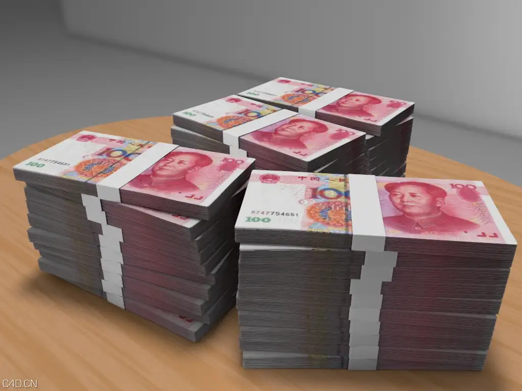一打百元人民币 - C4D之家 - 0.jpg