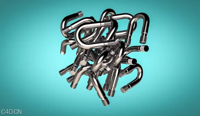 C4D金属材质渲染场景 Reflections Test Scene - C4D之家 - Reflections Test Scene.jpg