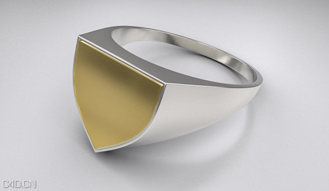 戒指C4D渲染工程文件 ring thing