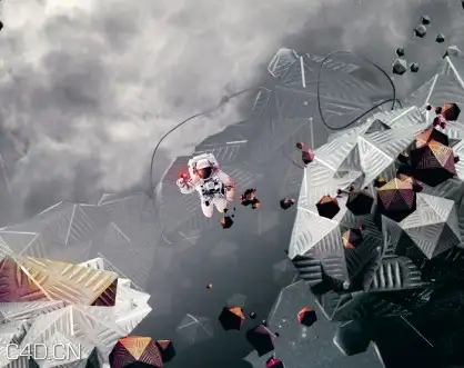 使用C4D克隆制作宝石人像教程 Cinema 4D Cloner object - C4D之家 - Northern_Sky_4-418x331.jpg