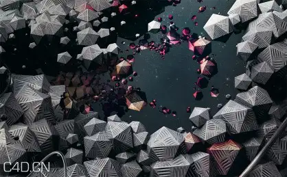 使用C4D克隆制作宝石人像教程 Cinema 4D Cloner object - C4D之家 - Northern_Sky_5-418x259.jpg