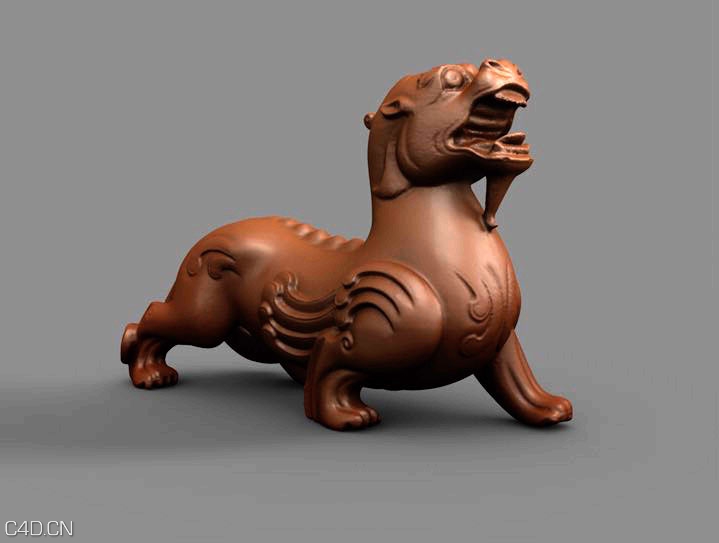 貔貅C4D模型 brave troops 3d model - C4D之家 - brave troops.jpg